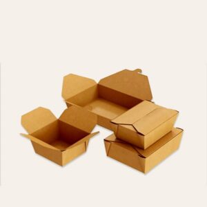 Cardboard Boxes For Food Use in Restaurant Takeaway, Fast Food
