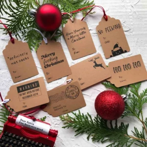 Custom Holiday Tags: Elevate Festive Packaging