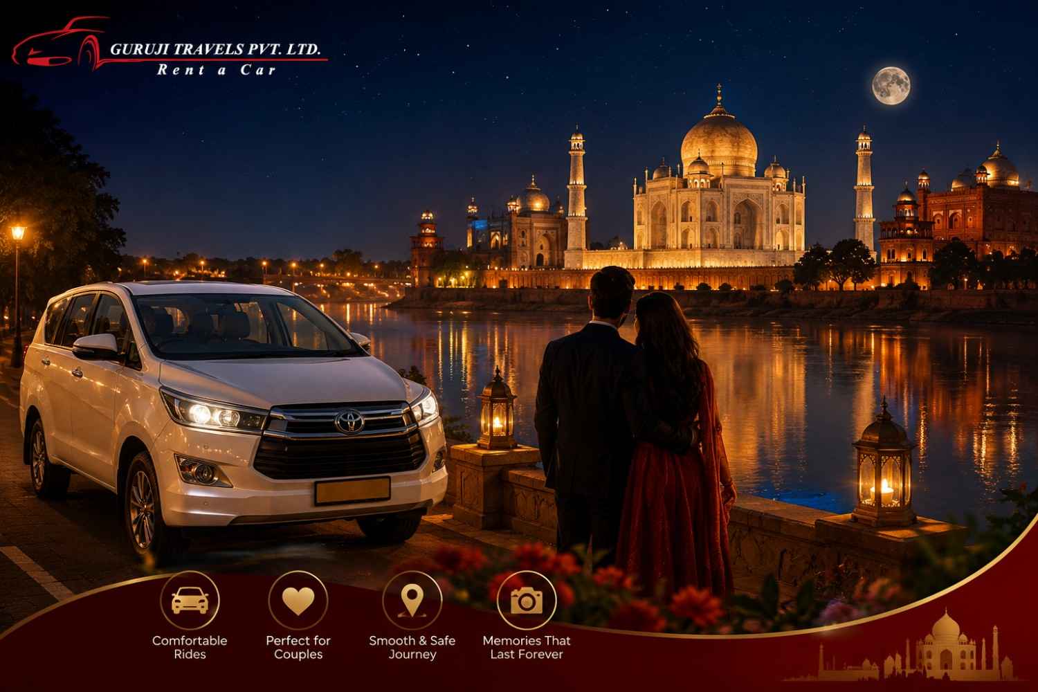 delhi to agra taxi